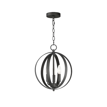 Maxim Lighting Provident 3-Light Chandelier 10030BK